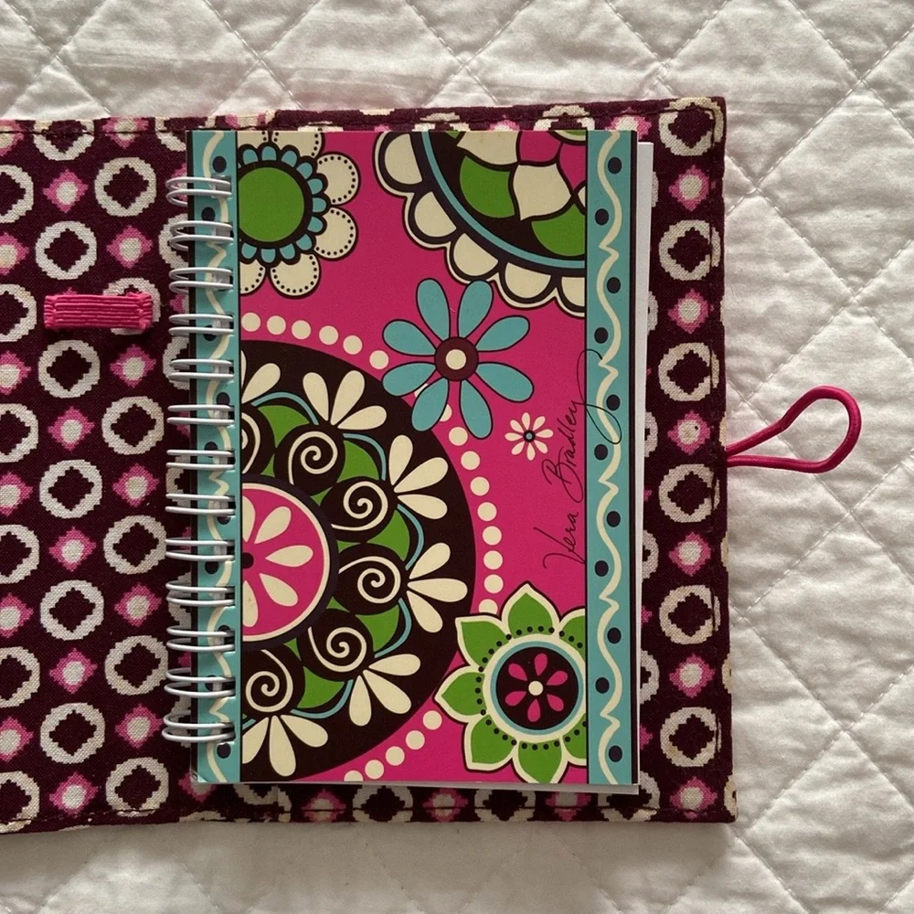 Vera Bradley Cupcake Pink Office Campus Notepad Agenda Planner With New Gel Pen